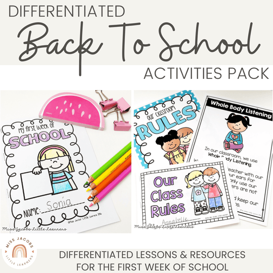 First Day of School Activities & Lessons
