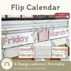 Flip Calendar - Australiana Classroom Decor - Miss Jacobs Little Learners