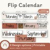 FLIP CALENDAR | BOHO VIBES CLASSROOM DECOR | DESERT NEUTRALS THEME | EDITABLE - Miss Jacobs Little Learners