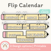 Flip Calendar - Pastel Composition Notebook Classroom Decor - Miss Jacobs Little Learners