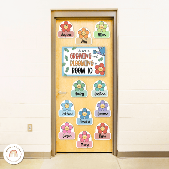 Flower Door Display Classroom Decor