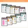 Fraction Anchor Charts - Cutesy Composition Notebook Math Decor - Miss Jacobs Little Learners