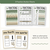 Fraction Posters - Modern Botanical Classroom Decor - Miss Jacobs Little Learners