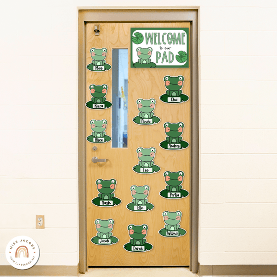 Frog Door Display Classroom Decor - Miss Jacobs Little Learners