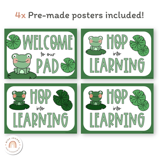 Frog Door Display Classroom Decor - Miss Jacobs Little Learners