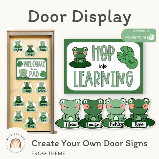 Frog Door Display Classroom Decor