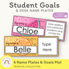 Goals Desk Mat | Tropical Theme | Editable - Miss Jacobs Little Learners