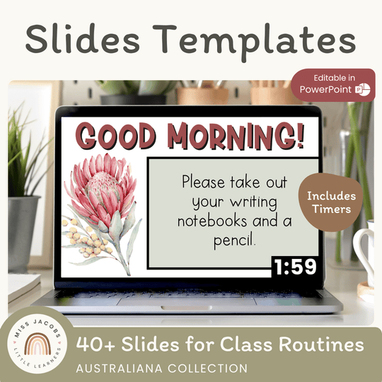 Google Morning Slides & PowerPoint Templates - Australiana Theme