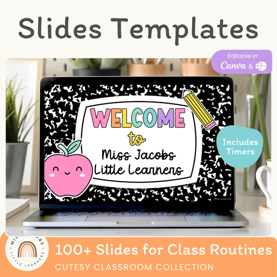 Google Morning Slides & PowerPoint Templates - Cutesy Classroom