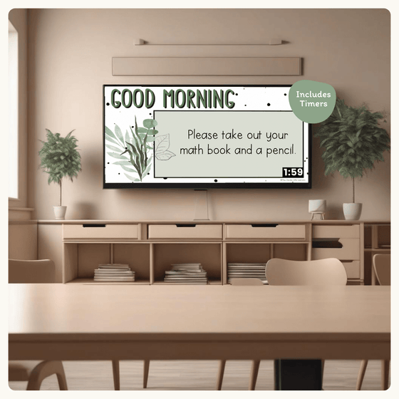 Google Morning Slides & PowerPoint Templates - Modern Botanical – Miss ...