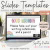 Google Morning Slides & PowerPoint Templates - Spotty Pastel Theme - Miss Jacobs Little Learners