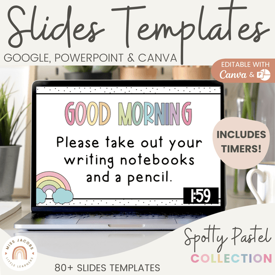 Google Morning Slides & PowerPoint Templates - Spotty Pastel Theme