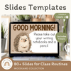 Google Morning Slides & PowerPoint Templates - Woodland Theme - Miss Jacobs Little Learners