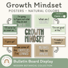 Growth Mindset Posters Natural Colors - Modern Botanical Decor - Miss Jacobs Little Learners