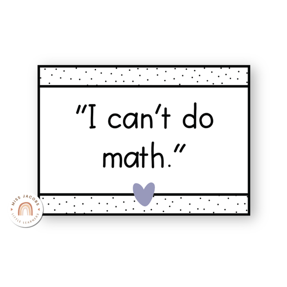 Growth Mindset Posters - Spotty Pastel Classroom Decor - Miss Jacobs Little Learners