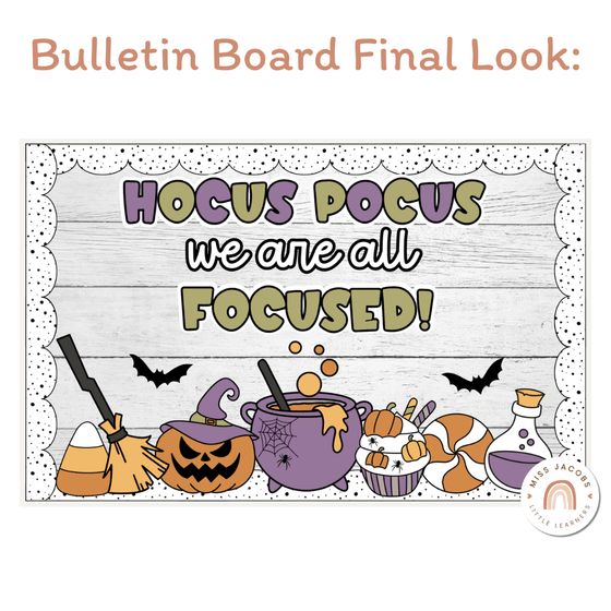 Halloween Bulletin Board Kit | 3 in 1 Spooky Display - Miss Jacobs Little Learners