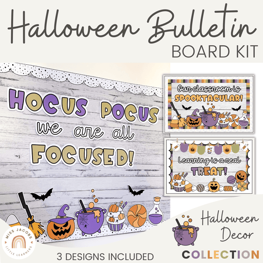 Halloween Bulletin Board Kit | 3 in 1 Spooky Display