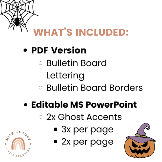 Halloween Bulletin Board Kit | Ghost Display - Miss Jacobs Little Learners