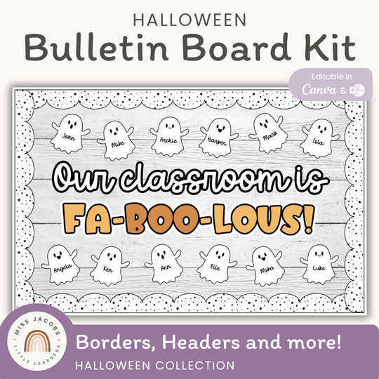 Halloween Bulletin Board Kit | Ghost Display