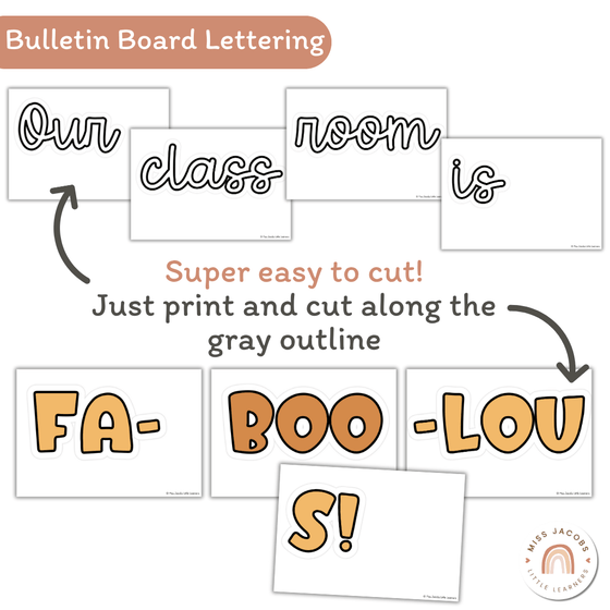 Halloween Bulletin Board Kit | Ghost Display - Miss Jacobs Little Learners