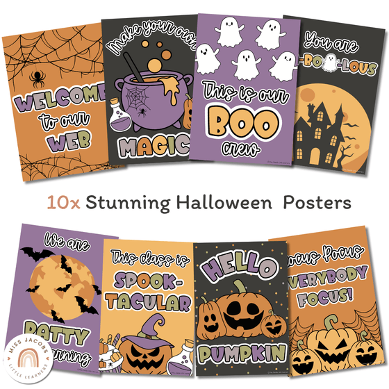 Halloween Classroom Posters - Miss Jacobs Little Learners