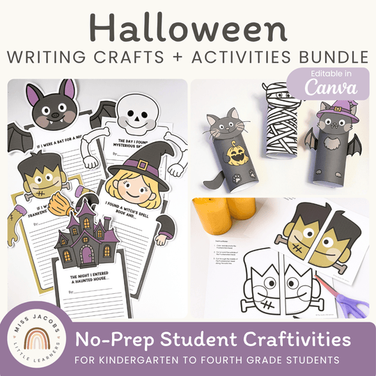 Halloween Crafts & Writing Activities Bundle