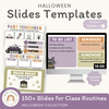 Halloween Morning Meeting Slide Templates - Miss Jacobs Little Learners