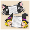 Halloween Witch and Black Cat Fold-Out Writing Crafts & Activities - Miss Jacobs Little Learners