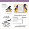 Halloween Witch and Black Cat Fold-Out Writing Crafts & Activities - Miss Jacobs Little Learners