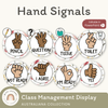 Hand Signals Posters - Australiana Classroom Decor - Miss Jacobs Little Learners