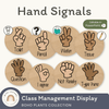 Hand Signals Posters - Boho Plants Classroom Decor - Miss Jacobs Little Learners