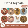 Hand Signals Posters | Desert Neutrals Classroom Decor | EDITABLE | BOHO VIBES - Miss Jacobs Little Learners