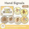Hand Signals Posters - Happy Hive Classroom Decor - Miss Jacobs Little Learners