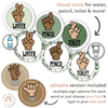 Hand Signals Posters - Modern Botanical Classroom Decor - Miss Jacobs Little Learners