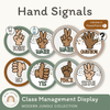 Hand Signals Posters - Modern Jungle Classroom Decor - Miss Jacobs Little Learners