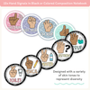 Hand Signals Posters - Pastel Composition Notebook Classroom Decor - Miss Jacobs Little Learners