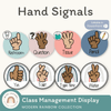 Hand Signals Posters - Rainbow Calm Colors Decor - Miss Jacobs Little Learners