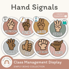 Hand Signals Posters | SIMPLE BOHO | EDITABLE - Miss Jacobs Little Learners
