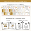 How We Get Home Dismissal Chart - Daisy Gingham Neutrals Classroom Decor - Miss Jacobs Little Learners
