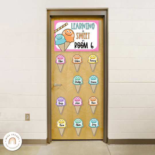Ice Cream Door Display Classroom Decor