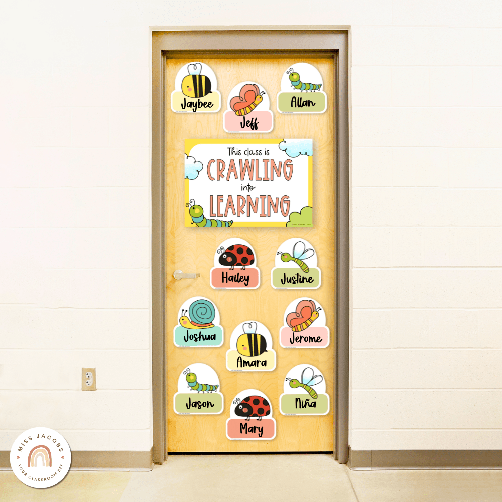 Insects Door Display Classroom Decor - Miss Jacobs – Miss Jacobs Little ...