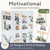 Inspirational Classroom Posters - Boho Plants Decor - Miss Jacobs Little Learners