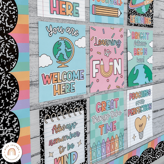 Inspirational Classroom Posters - Cutesy Classroom Decor - Miss Jacobs Little Learners