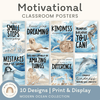 Inspirational Classroom Posters - Modern Ocean Classroom Decor - Miss Jacobs Little Learners
