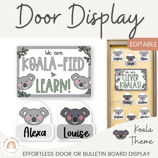 Koala Door Display Classroom Decor