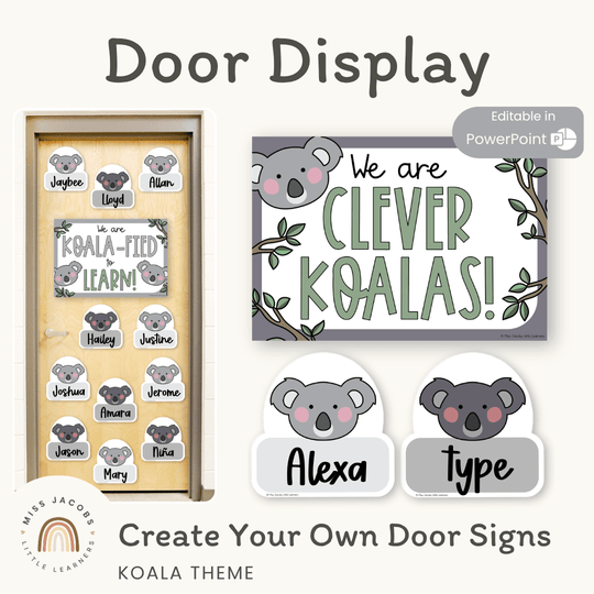 Koala Door Display Classroom Decor