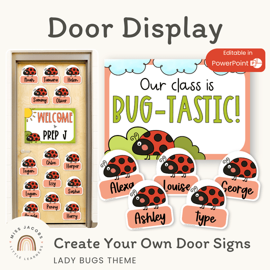 Ladybug Door Display Classroom Decor