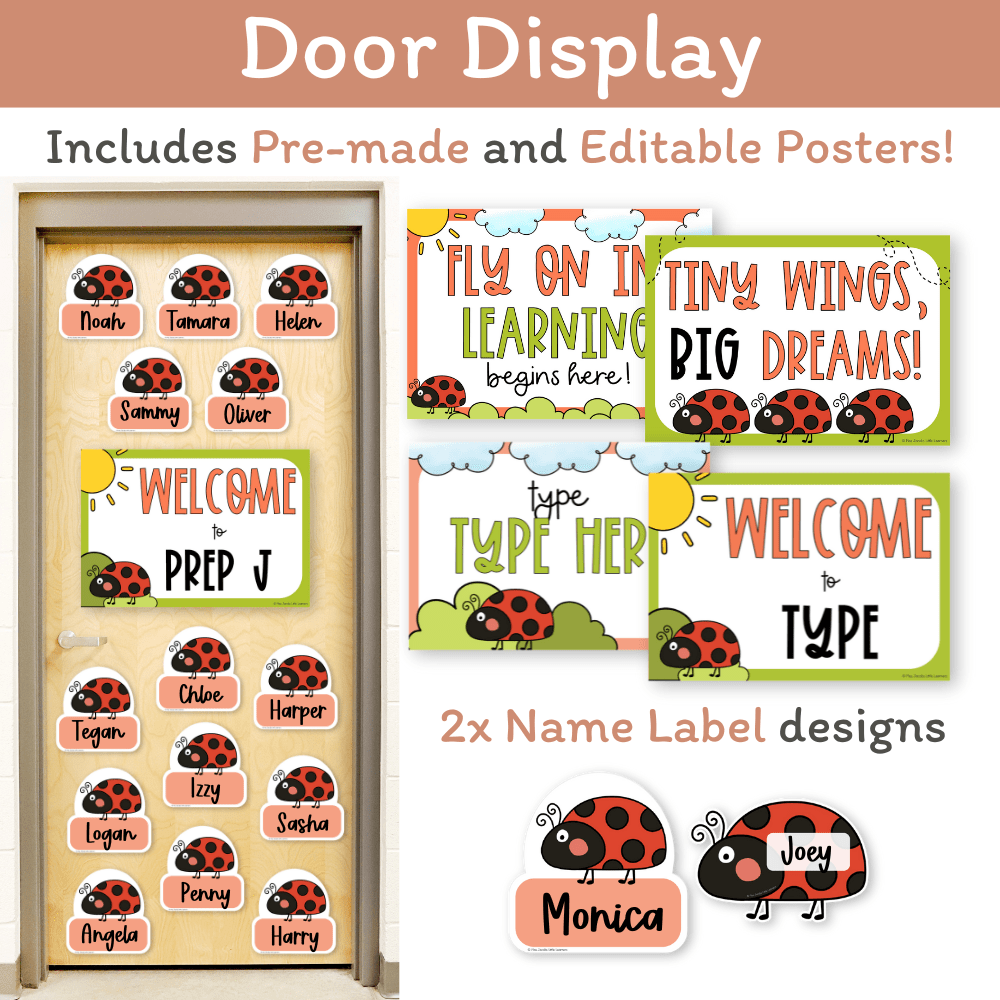 Ladybug Theme Classroom Essentials Decor Pack - Miss Jacobs – Miss ...