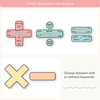 Large Math Symbols - Cutesy Pastel Math Decor - Miss Jacobs Little Learners