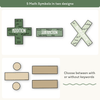 Large Math Symbols - Modern Botanical Classroom Decor - Miss Jacobs Little Learners